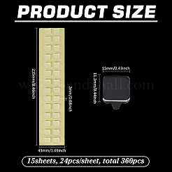 Square Acrylic Duble Sided Stickers&nbsp;DIY-WH0678-62A