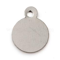Flat Round Iron Charms&nbsp;IFIN-WH0063-09P
