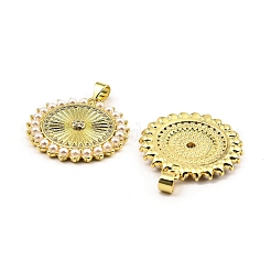 Rack Plating Real 18K Gold Plated Brass Pendants&nbsp;KK-B077-13G