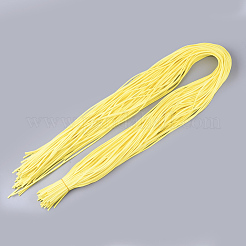 スエード調コード  フェイクレース  きいろ  2.5~2.8x1.5mm  約1.09ヤード（1m）/連&nbsp;LW-R023-2.8mm-21