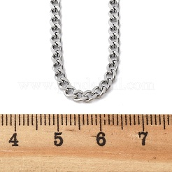 Non-Tarnish 304 Stainless Steel Curb Chain Necklaces&nbsp;NJEW-H492-01P