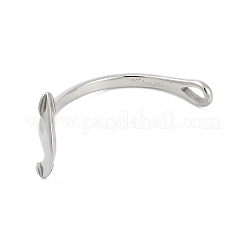 304ステンレススチールフック留め具  レザーコードブレスレット作り用  アンカー  ステンレス鋼色  59.5x29.5x21mm  穴：8.5x5mm&nbsp;STAS-F310-30P