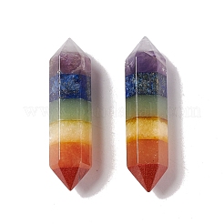 Chakra Theme Assembled Quartz Crystal & Amethyst & Lapis Lazuli & Green Aventurine & Topaz Jade & Red Aventurien & Red Jaspser Healing Stones&nbsp;G-D477-02