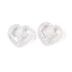 UV Plating Rainbow Iridescent Acrylic Beads&nbsp;OACR-P016-02-01