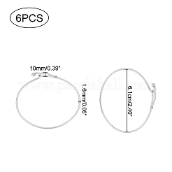 調節可能なステンレススチールのバングル  ステンレス鋼色  内径2-1/2インチ（65mm）  1.5~9 mm幅  厚さ1.5~4mm&nbsp;STAS-UN0009-71