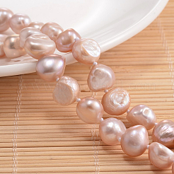 Natural Pearl Nuggets Beaded Necklace&nbsp;NJEW-P126-B-01A-01