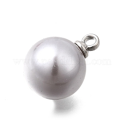 ABS Plastic Imitation Pearl Pendants&nbsp;FIND-H052-01F-02P
