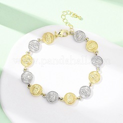 Brass Link Chain Bracelets for Women&nbsp;BJEW-G762-03GP-02