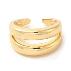 Brass Open Cuff Rings&nbsp;X-RJEW-P098-24G