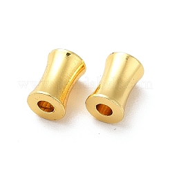 ラックメッキ真鍮製ビーズ  長持ちメッキ  コラム  ゴールドカラー  4x6mm  穴：1.6mm&nbsp;KK-P095-66G