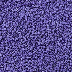 MIYUKIデリカビーズ  シリンダー  日本製シードビーズ  11/0  （db0361)艶消し不透明コバルト光沢  1.3x1.6mm  穴：0.8mm  約2000個/10g&nbsp;X-SEED-J020-DB0361