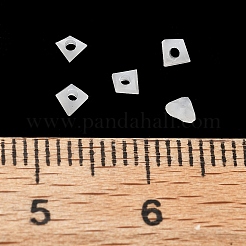 ガラスビーズ  三角ビーズ  ダイヤモンドビーズ 透明クリスタル 尖ったビーズ  ホワイト  3x3x2mm  穴：0.8mm&nbsp;GLAA-D300-01B