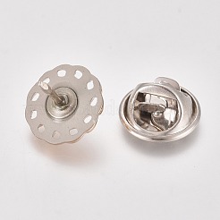 Plastic Safety Brooches&nbsp;JEWB-WH0009-25