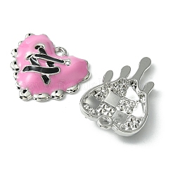 8Pcs 4 Style Valentine's Day Alloy Enamel Pendants&nbsp;FIND-FS0001-90