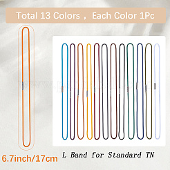 13Pcs 13 Colors Nylon Travel Notebook Elastic Ropes&nbsp;AJEW-CP0006-82C