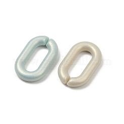 不透明アクリルクイックリンクコネクター  オーバル  ミックスカラー  18x11.5x3.5mm  内径：11.5x4.5mm  約1428個/500g&nbsp;OACR-B031-41