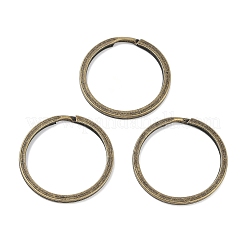 アイアン製キーリング  キーホルダー留め金のパーツ  アンティークブロンズ  21mm&nbsp;IFIN-Q067-AB