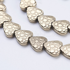 Electroplate Non-magnetic Synthetic Hematite Beads Strands&nbsp;G-J380-8mm-A01-F