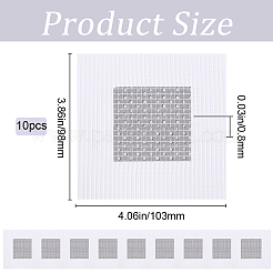アルミニウム乾式壁修理パッチ  家具修理用品  ホワイト  103x98x0.8mm&nbsp;WH-WG86507-04