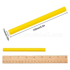 シーリングワックススティック  レトロなビンテージワックスシーリングスタンプ用  きいろ  135x11mm&nbsp;DIY-WH0003-G26