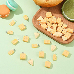 40Pcs 8 Styles Resin Imitation Food Pendants&nbsp;RESI-YW0004-15