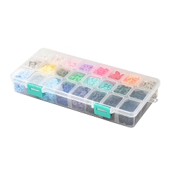 240g 24 Colors Handmade Polymer Clay Beads&nbsp;CLAY-JP0001-09-8mm