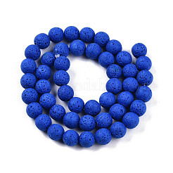 Synthetic Lava Rock Beads Strands&nbsp;G-S247-8mm-14-1