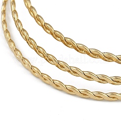 7Pcs Vacuum Plating 201 Stainless Steel Bangles Sets&nbsp;BJEW-F476-06G-03