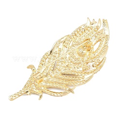 Feather Shape Imitation Pearl Pins&nbsp;JEWB-B036-02G