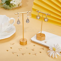 12Pcs 3 Style Brass Cubic Zirconia Stud Earring Findings&nbsp;KK-BBC0012-67