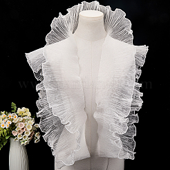10 Yards Lucency Polyester Pleated Lace Trim&nbsp;OCOR-GF0004-73