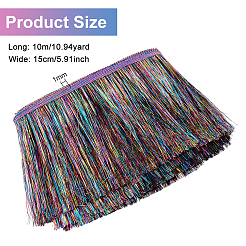 Polyester Tinsel Tassel Trimming&nbsp;OCOR-WH0070-24