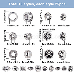 400Pcs 16 Styles Tibetan Style Alloy Spacer Beads&nbsp;FIND-SP0002-11