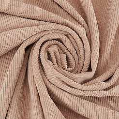DIY工芸品用の錦織ポリエステル生地  服飾材料  長方形  バリーウッド  150x0.05cm&nbsp;SENE-WH0003-47D