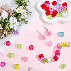 40Pcs Transparent Acrylic Bead Caps&nbsp;OACR-SC0003-03