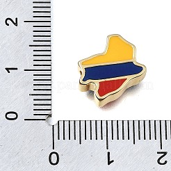 Brass with Enamel Beads&nbsp;KK-CBA8E93-03B