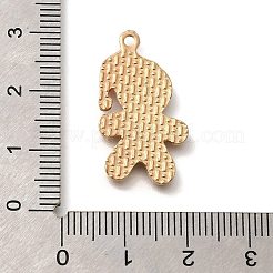 クリスマステーマ合金エナメルペンダント  ジンジャーブレッドマンのチャーム  ライトゴールド  帽子  27x14.5x2mm  穴：1.8mm&nbsp;ENAM-Q509-02KCG-01