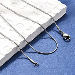 Tarnish Resistant 304 Stainless Steel Snake Chain Necklace Making&nbsp;STAS-P045-11P