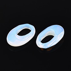 合成オパールペンダント  楕円形のチャーム  30x20~20.5x7.5~8.5mm  穴：15.5~16x9.5~10.5mm&nbsp;G-N361-02A
