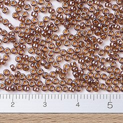 MIYUKIラウンドロカイユビーズ  日本製シードビーズ  11/0  （rr327)透明なダークラズベリーの光沢  2x1.3mm  穴：0.8mm  約50000個/ポンド&nbsp;SEED-G007-RR0327