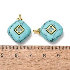 Dyed Synthetic Turquoise Pendants&nbsp;GG-CBAA798-03G-02