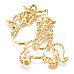 Zinc Alloy Open Back Bezel Pendants&nbsp;PALLOY-G274-18G