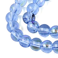 Transparent Electroplate Glass Beads Strands&nbsp;EGLA-Q132-6MM-01A-16