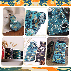 1M Japanese Style Cotton Fabric&nbsp;DIY-FG0008-59B