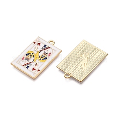 Rack Plating Alloy Enamel Pendants&nbsp;ENAM-N056-392B-KCG