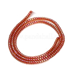 Electroplate Glass Beads Strands&nbsp;GL-CBAA615-01J