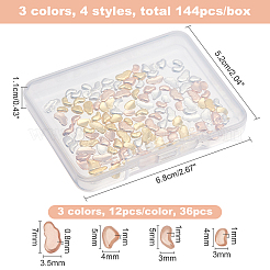 144Pcs 4 Styles Alloy Cabochons&nbsp;MRMJ-OC0002-38