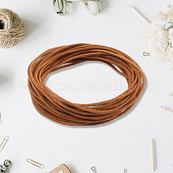 5m DIY つや消し牛革コード  洋服アクセサリー  ラウンド  シエナ  1.5mm  約5.47ヤード（5m）/セット&nbsp;OCOR-GF0004-97A-03