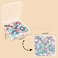 Flat Back Resin Rhinestone Cabochons&nbsp;CRES-GA0001-04