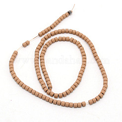 Non-magnetic Synthetic Hematite Beads Strands&nbsp;LS-G-WH0018-01F